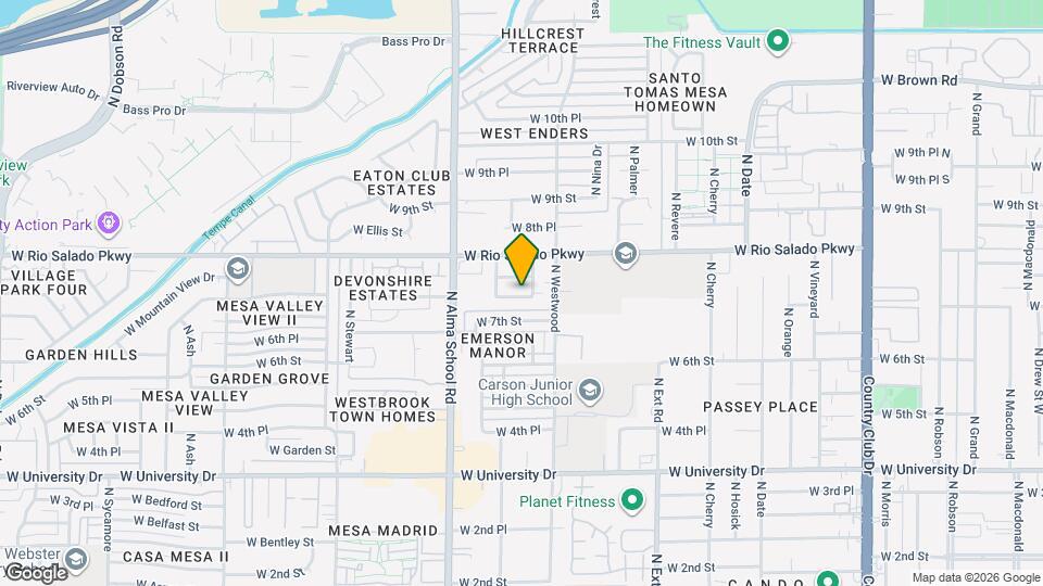 1042 W Devonshire St Mapa y Detalles de la Ubicación