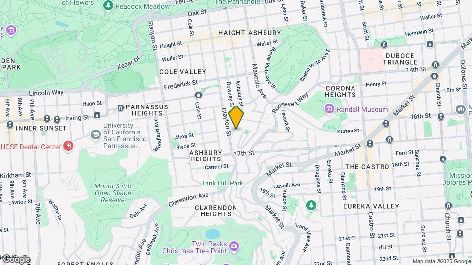 1068 Ashbury St Map and Location Details