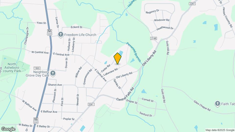 1971 Lakeview Rd Map and Location Details