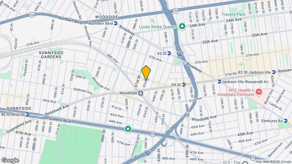 39-11 62nd St Mapa y Detalles de la Ubicación