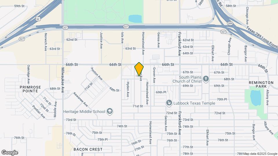 6616 Hope Ave Mapa y Detalles de la Ubicación