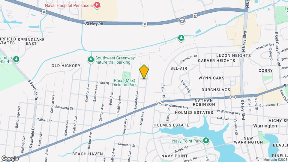 1111 Mills Ave Map and Location Details