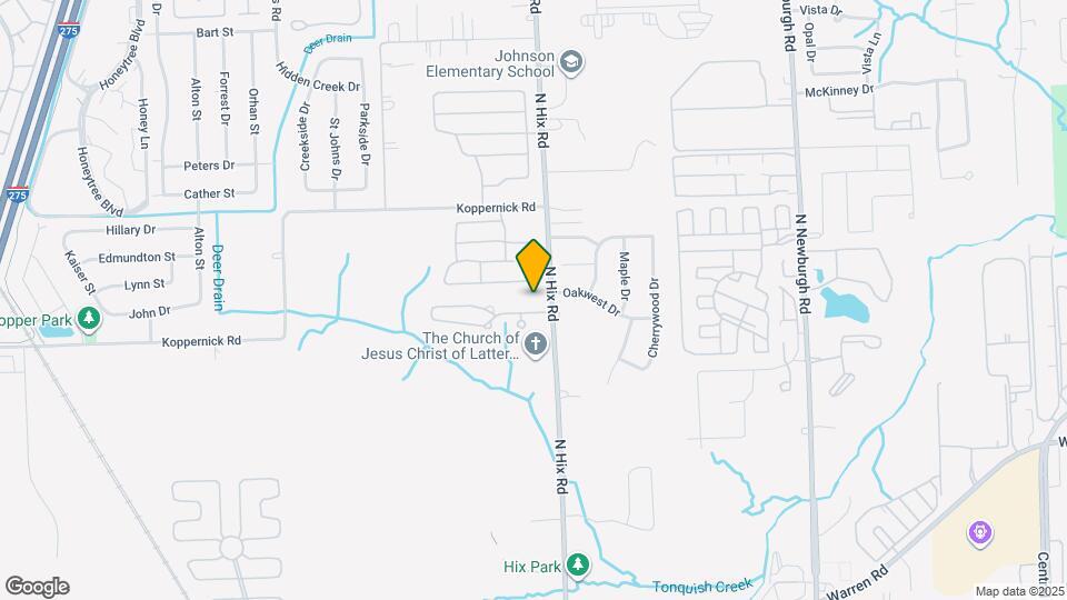 7675 N Hix Rd Map and Location Details