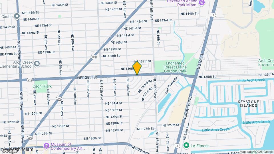 1466 NE 135th St Map and Location Details