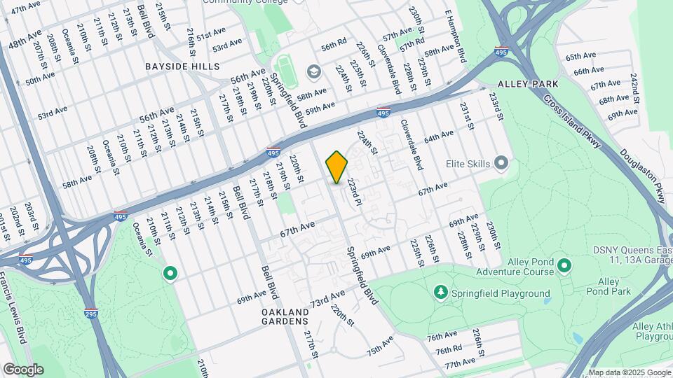 64-17 Springfield Blvd Map and Location Details