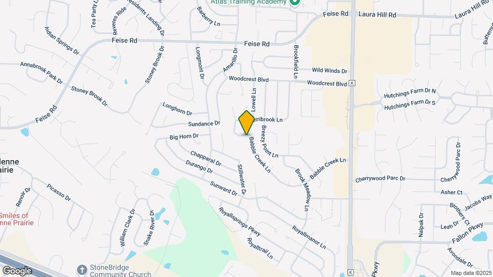 2603 Babble Creek Ln Map and Location Details