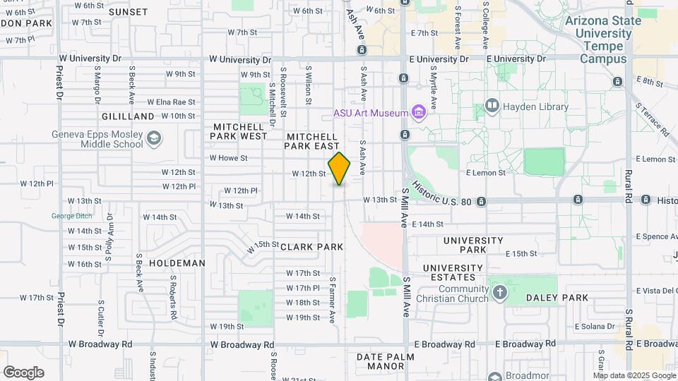 1219 S Farmer Ave Map and Location Details