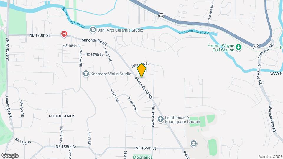 16308 Simonds Rd NE Map and Location Details