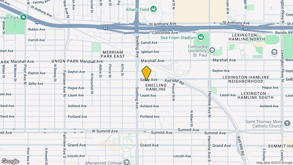 1550 Selby Ave, Unit Lower Map and Location Details