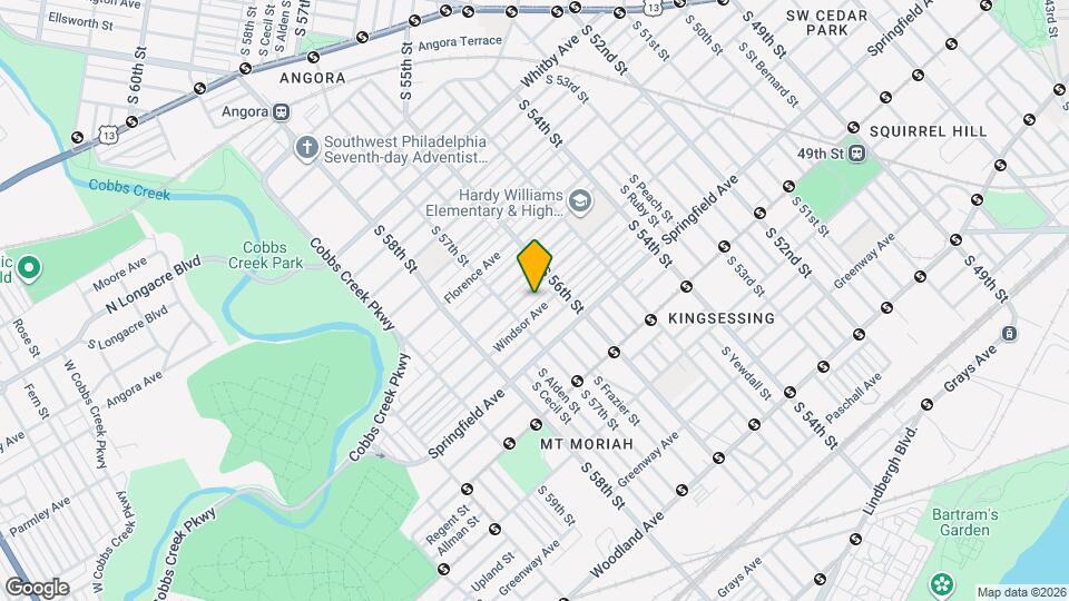 5632 Warrington Ave Mapa y Detalles de la Ubicación