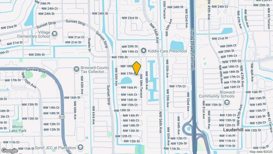 5850 NW 17th Pl Map and Location Details