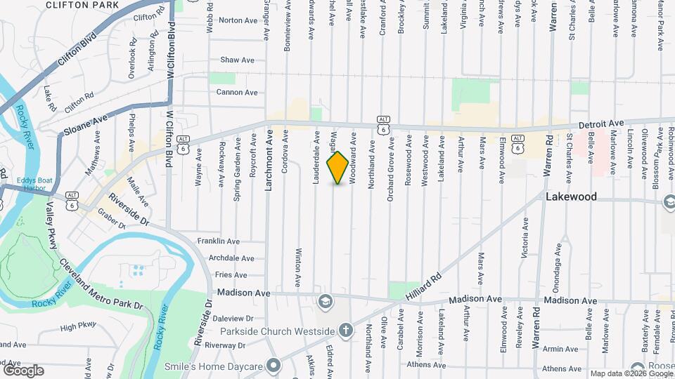 1505 Wagar Ave, Unit Lower Map and Location Details