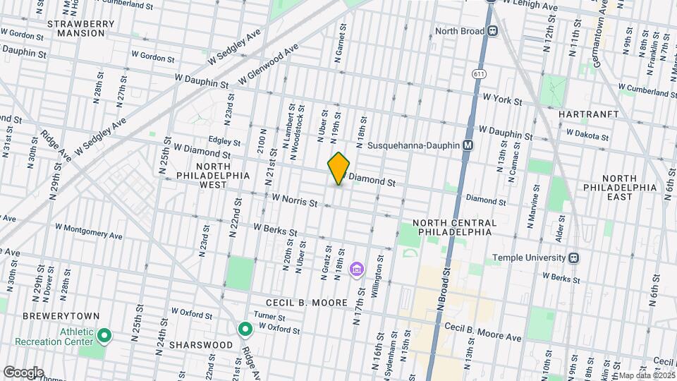 2035 N Gratz St Map and Location Details
