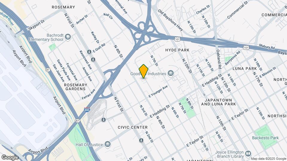 1085 N 5th St Map and Location Details