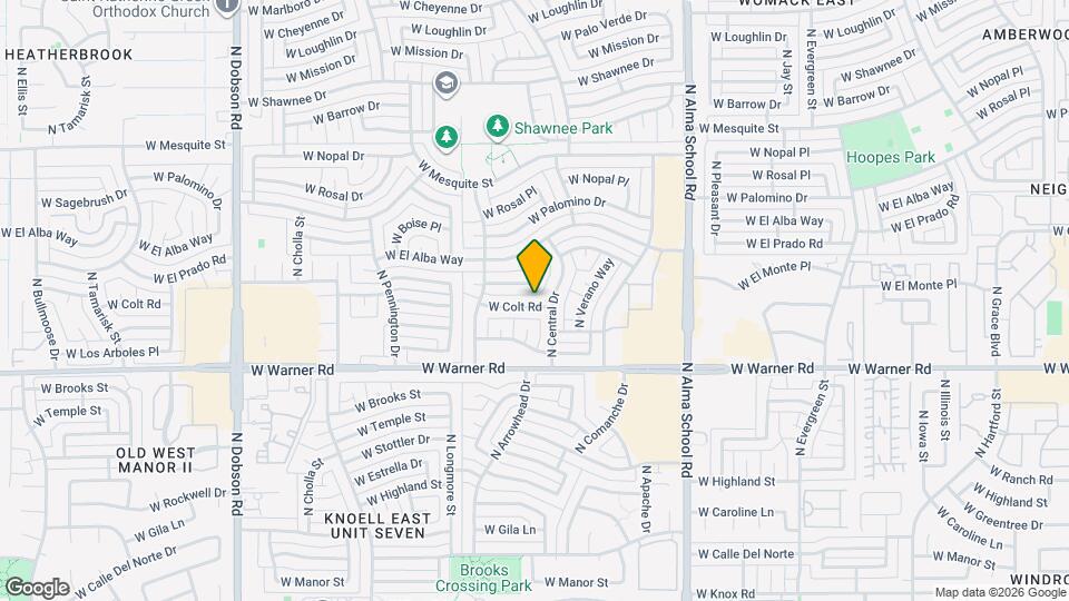 1404 W Colt Rd Map and Location Details