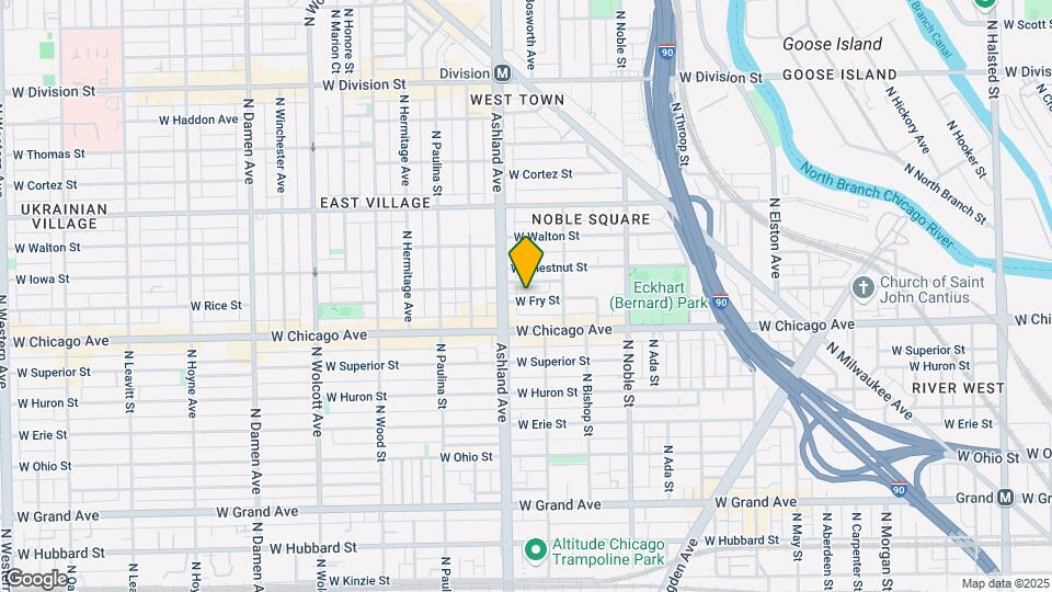 1538 W Fry St, Unit # G Map and Location Details