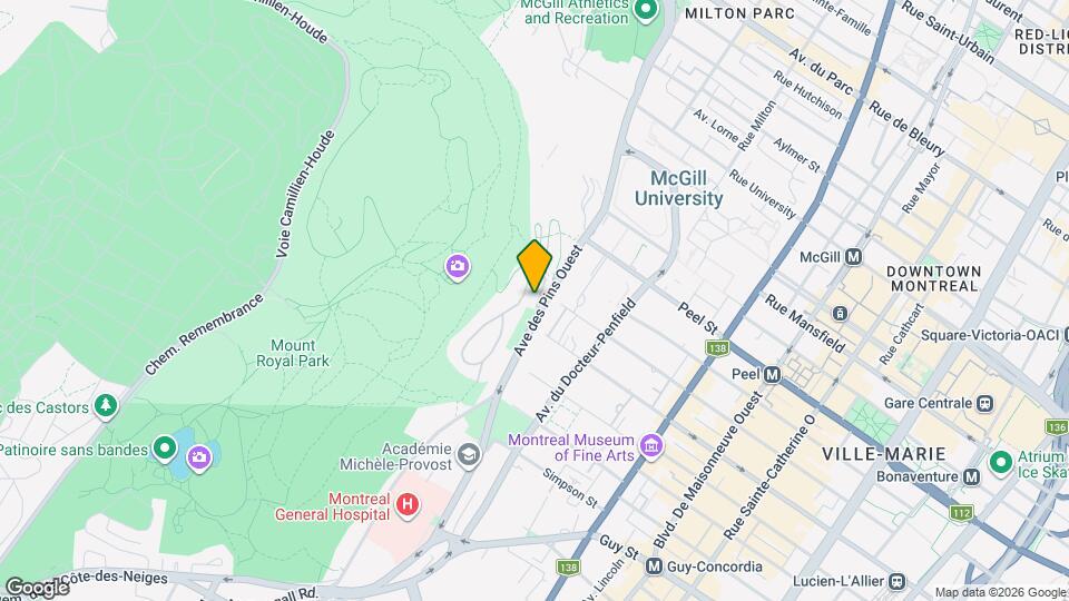 1210 Rue Redpath-Crescent Map and Location Details