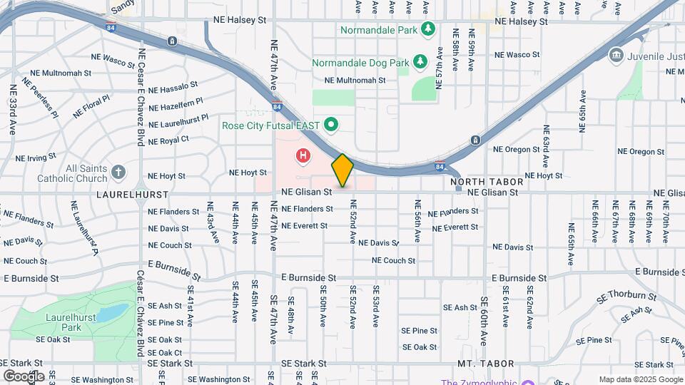 5110 NE Glisan St Map and Location Details