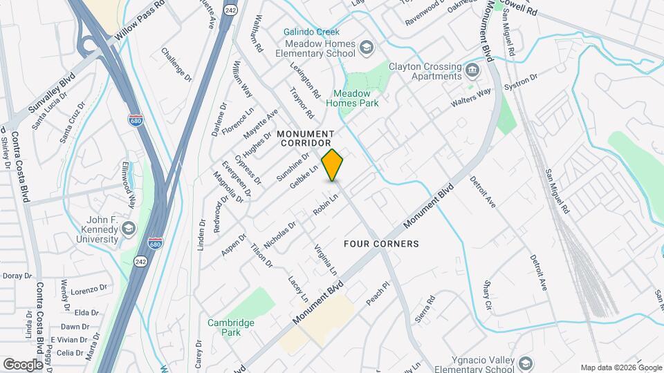 1185 Meadow Ln Map and Location Details