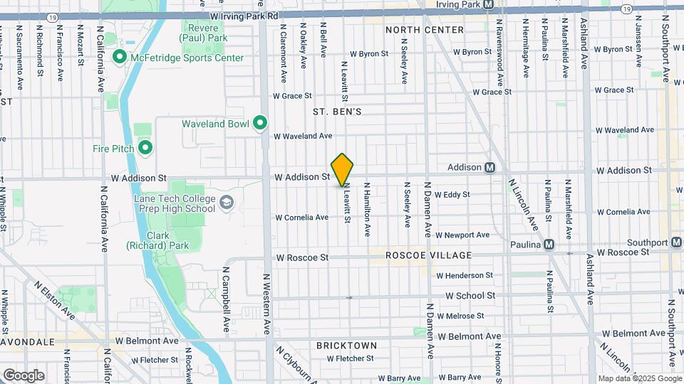 3536 N Leavitt St Map and Location Details