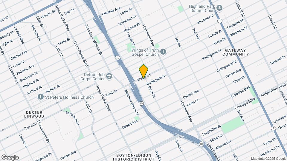 1409 Webb St Mapa y Detalles de la Ubicación