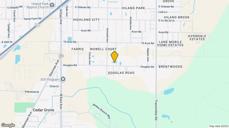 3127 Douglas Rd Map and Location Details