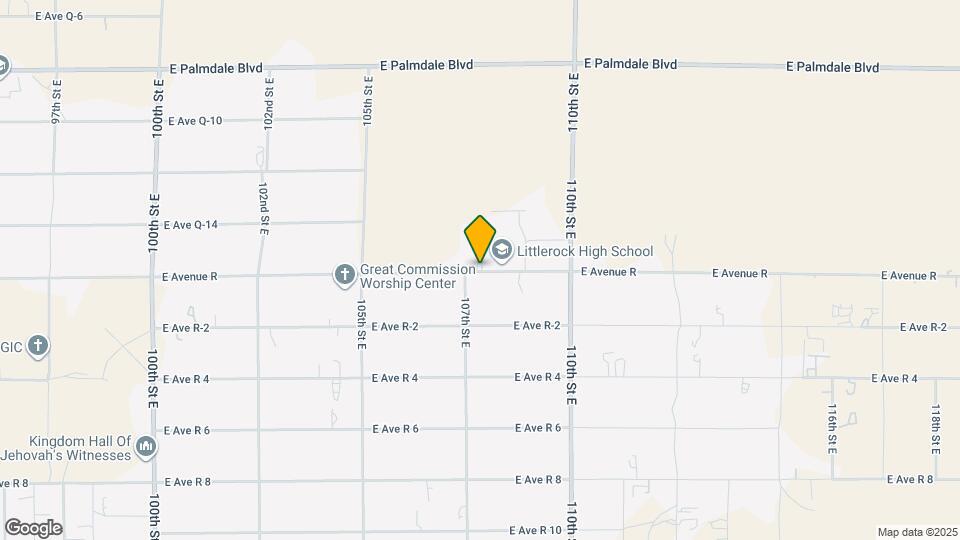 10729 E Ave R 10 Map and Location Details