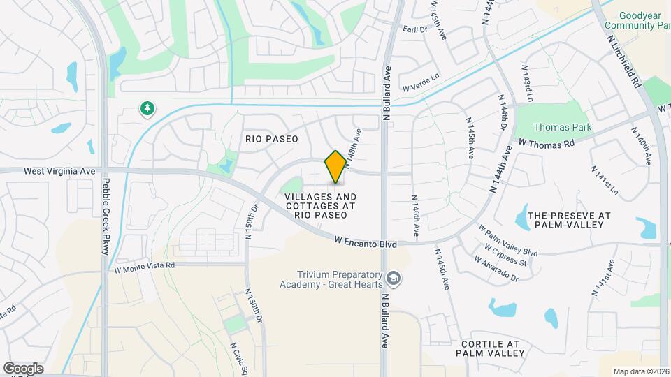 14833 W Ashland Ave Map and Location Details