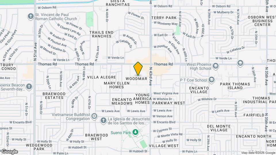 2672 N 43rd Ave Map and Location Details