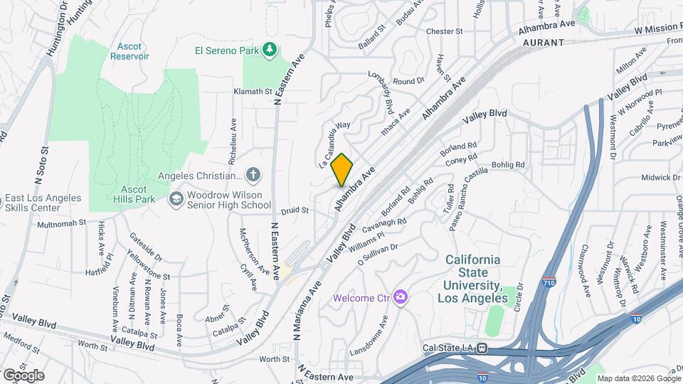 5039 Alhambra Ave, Unit A Map and Location Details