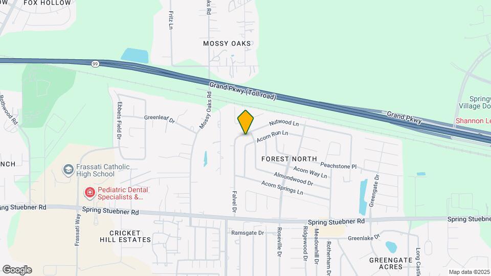 3811 Nutwood Ln Map and Location Details