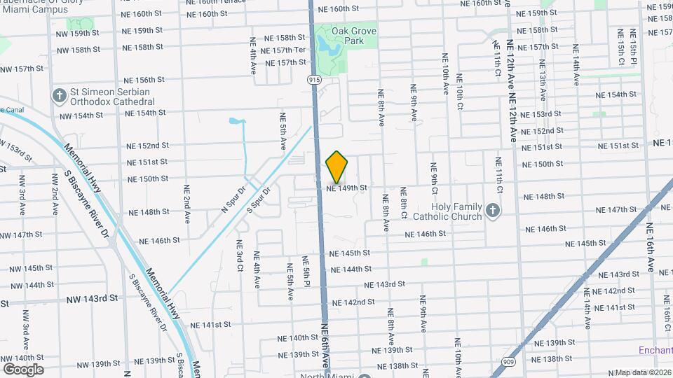 645 NE 149th St Map and Location Details