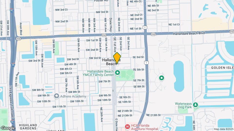 Hallandale Garden Apartments Mapa y Detalles de la Ubicación