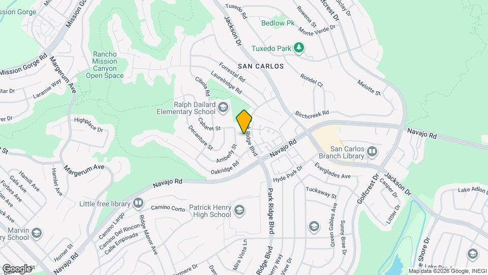 7360 Park Ridge Blvd Map and Location Details