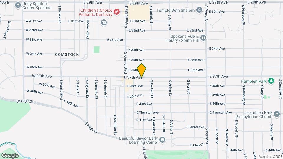 728 E 37th Ave Mapa y Detalles de la Ubicación