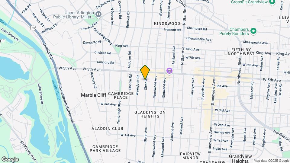 1543 Glenn Ave Map and Location Details