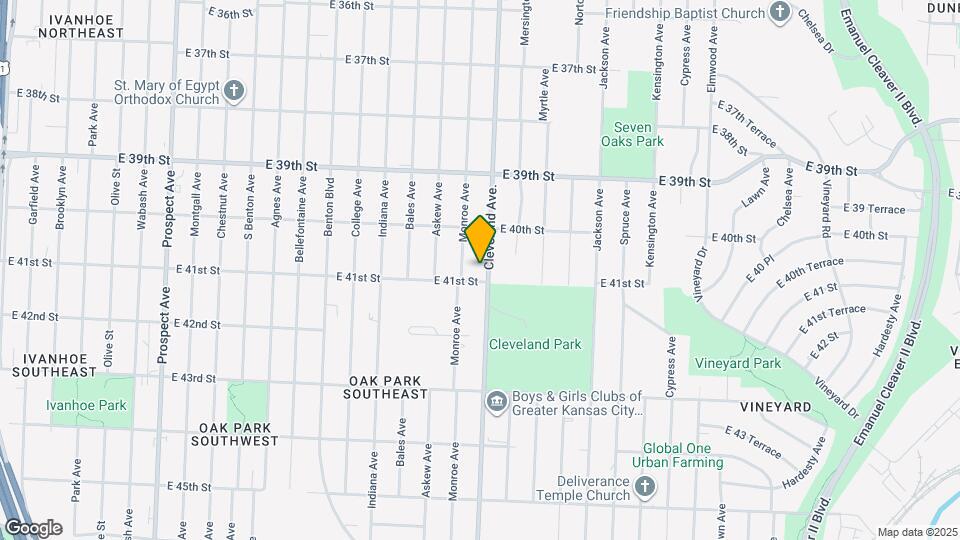 4036 Cleveland Ave. Map and Location Details