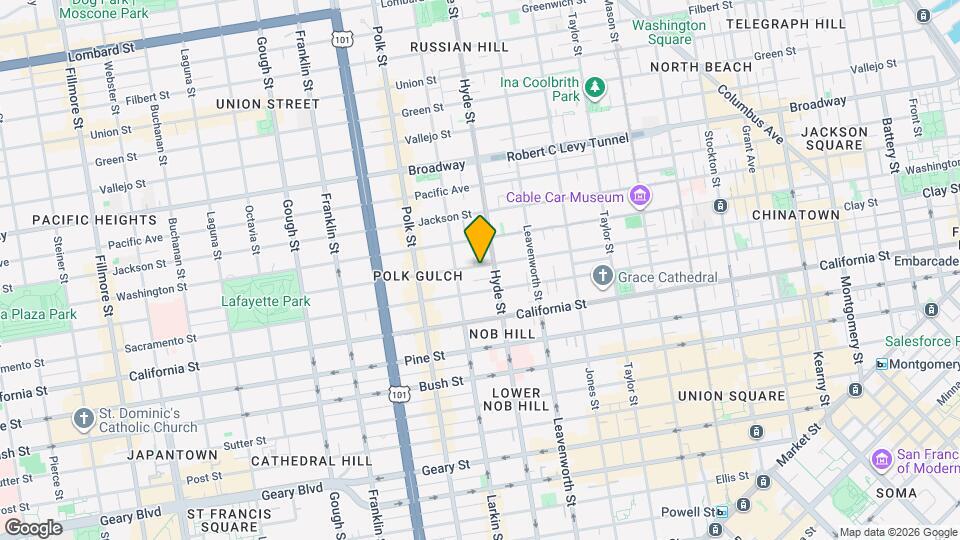 1539 Clay St Map and Location Details