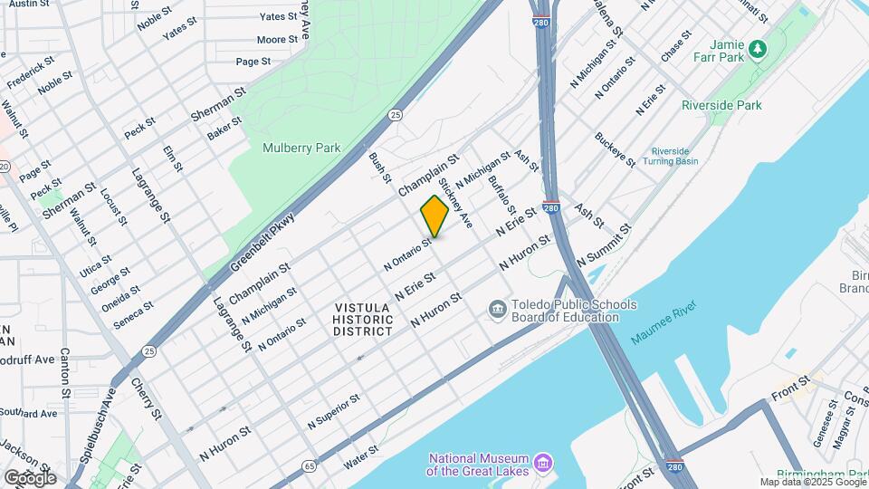 1515 N Erie St Map and Location Details