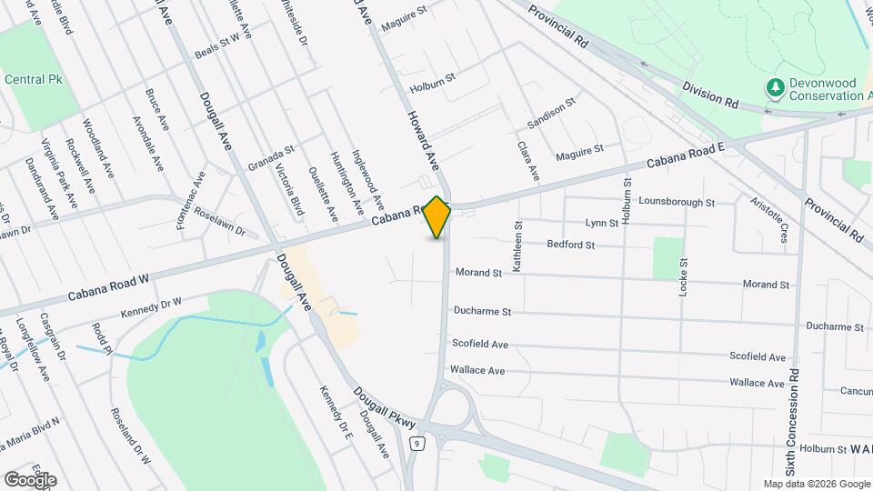 3871 Howard Ave Map and Location Details