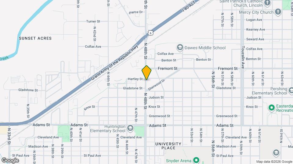 3442 N 48th St Map and Location Details