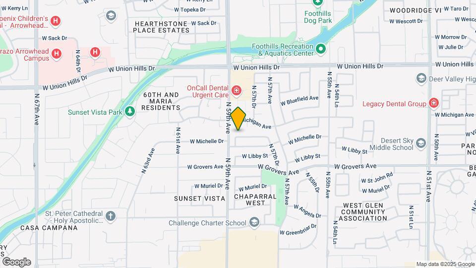 5832 W John Cabot Rd Map and Location Details