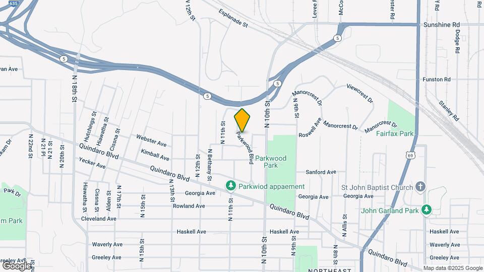2923 Parkwood Blvd Map and Location Details