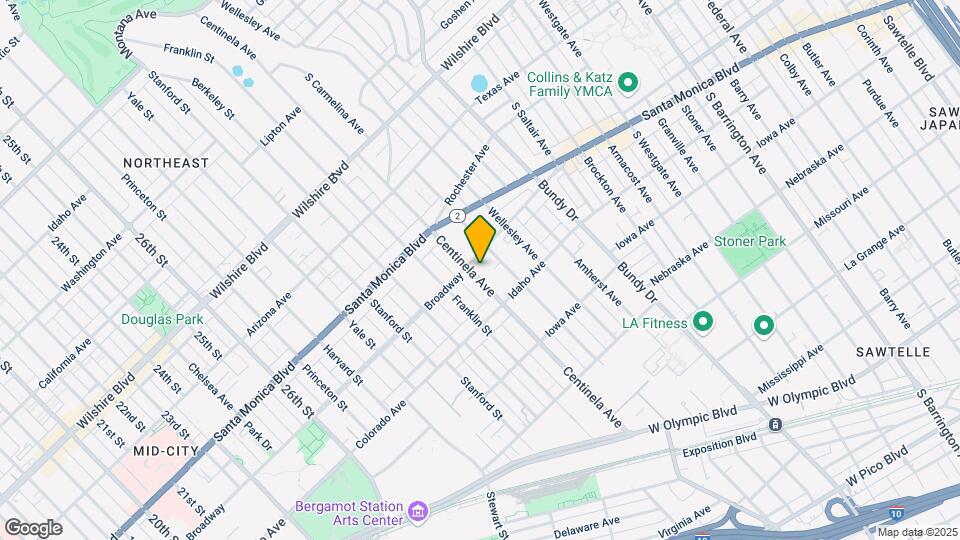 1512 Centinela Ave Map and Location Details