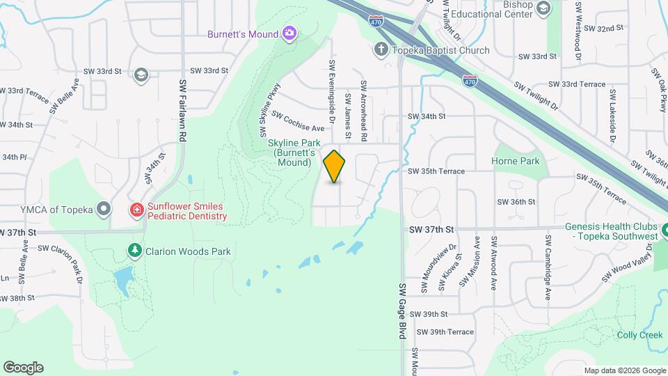 3609 SW Eveningside Dr Map and Location Details