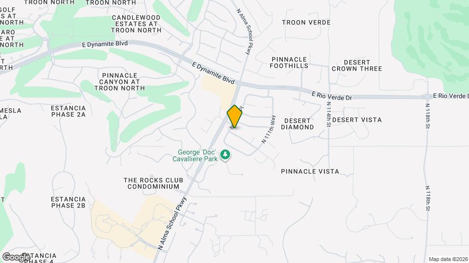 11064 E Oberlin Way Map and Location Details