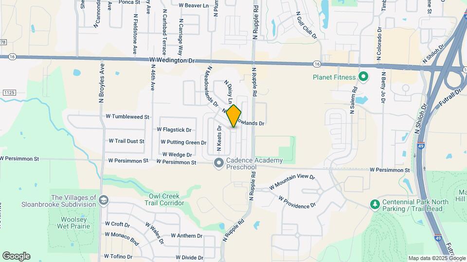 626 N Tennyson Ln Map and Location Details