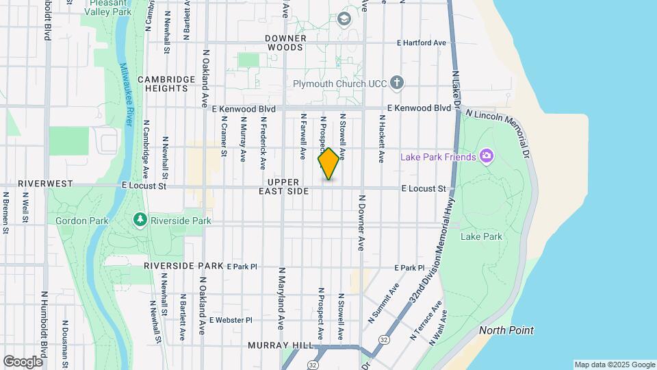 2900 N Prospect Ave, Unit Lower Map and Location Details