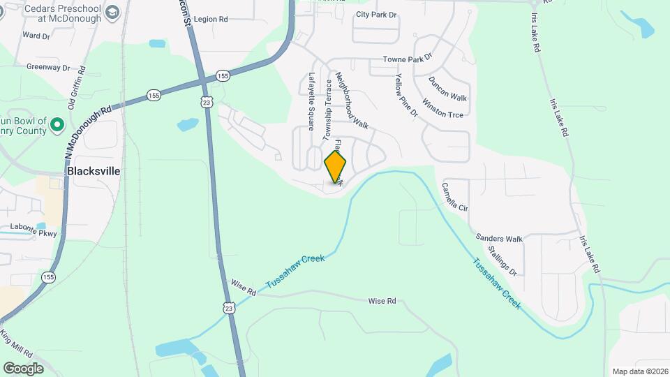 5295 Tussahaw Crossing Mapa y Detalles de la Ubicación