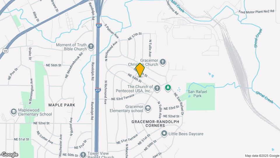 7912 NE 54th St Map and Location Details